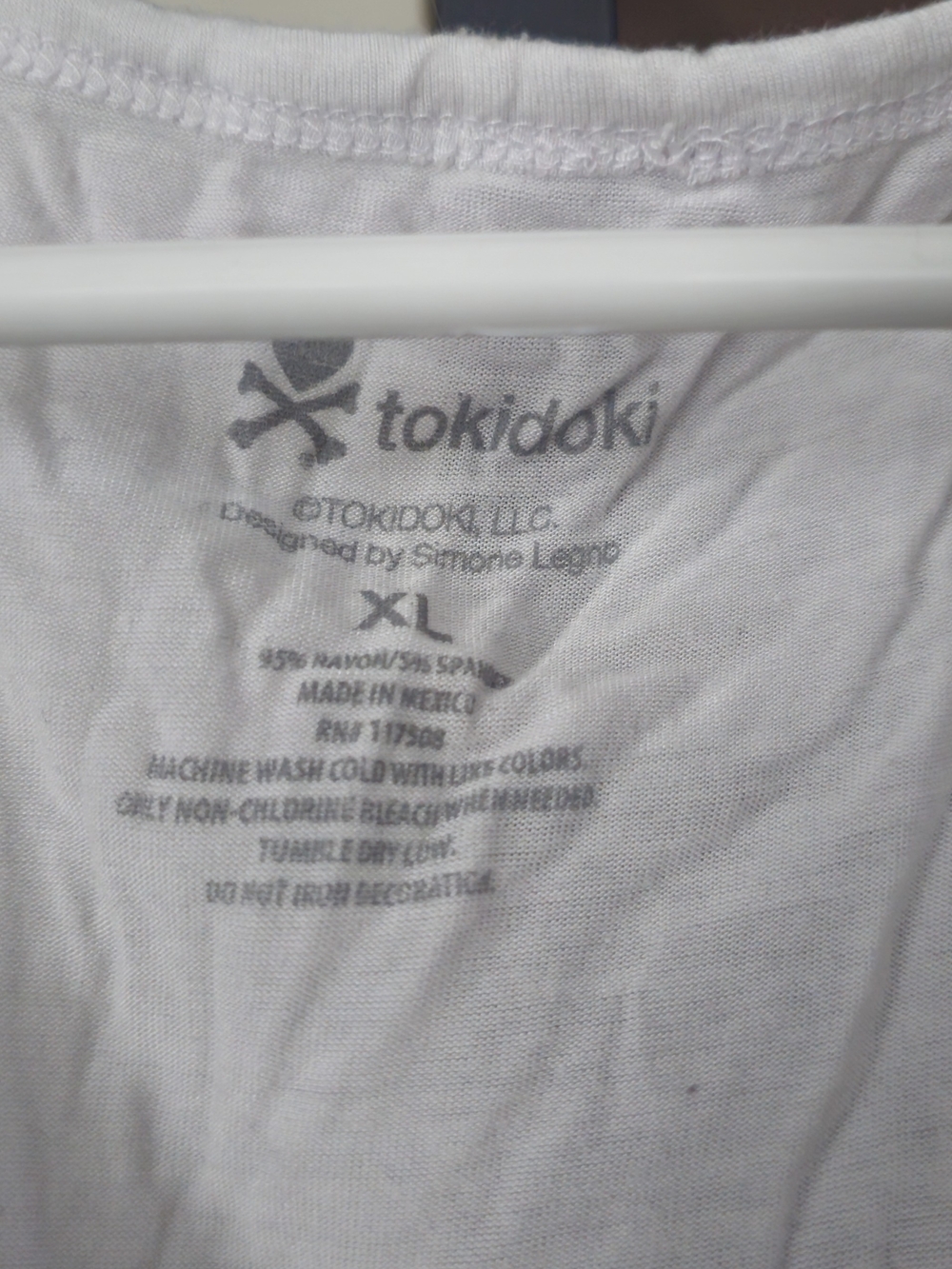 tokidoki White Tee with Mint Blue Mermaid Unicorn Graphic - Picture 2 of 2
